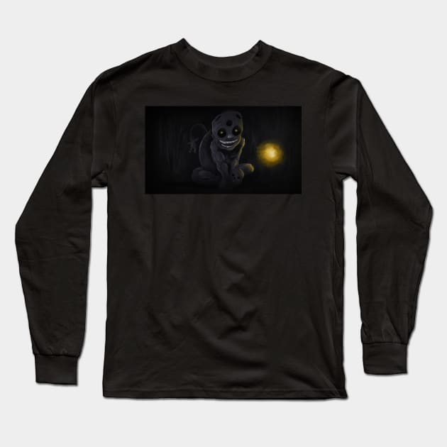 A Dark Light Long Sleeve T-Shirt by Mansemat